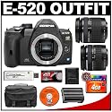 Olympus Evolt E-520 Digital SLR Camera Body with Olympus Zuiko 14-42mm f/3.5-5.6 Digital Zoom Lens + Olympus Zuiko 40-150mm f/4.0-5.6 Digital Zoom Lens + 4GB CF Memory Card + BLM-1 Battery + Case + Cameta Bonus Accessory Kit
